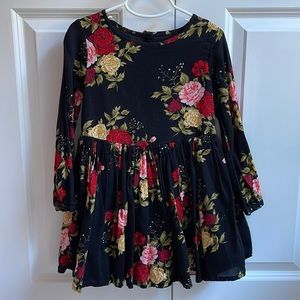 🌹Old Navy black floral dress🌹